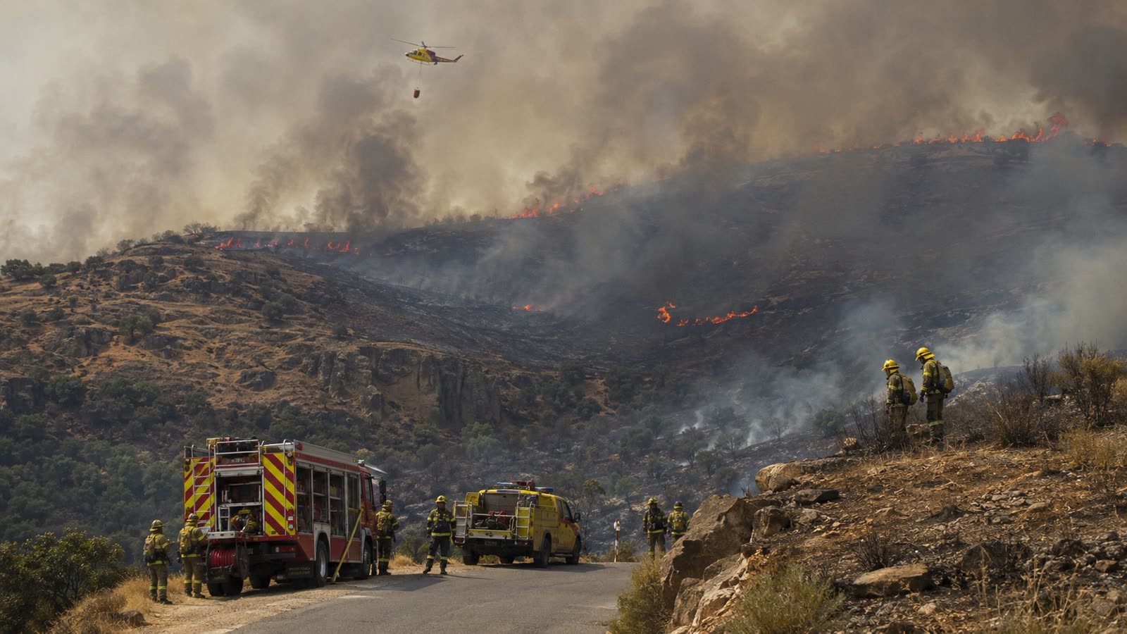 Waldbrand nordöstlich von Madrid außer Kontrolle