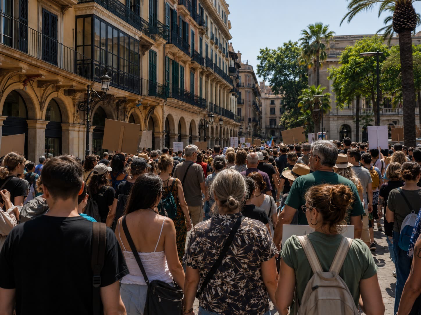 Ausschreitungen bei Mallorca-Demo: Gummigeschosse treffen auch Urlauber