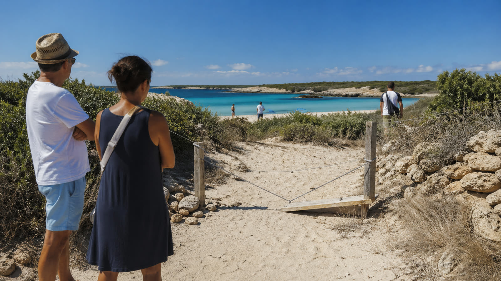 Mallorca: Naturstrand mit Stacheldraht abgesperrt