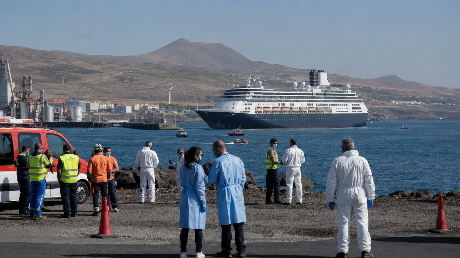 Hantavirus-Schiff vor Teneriffa