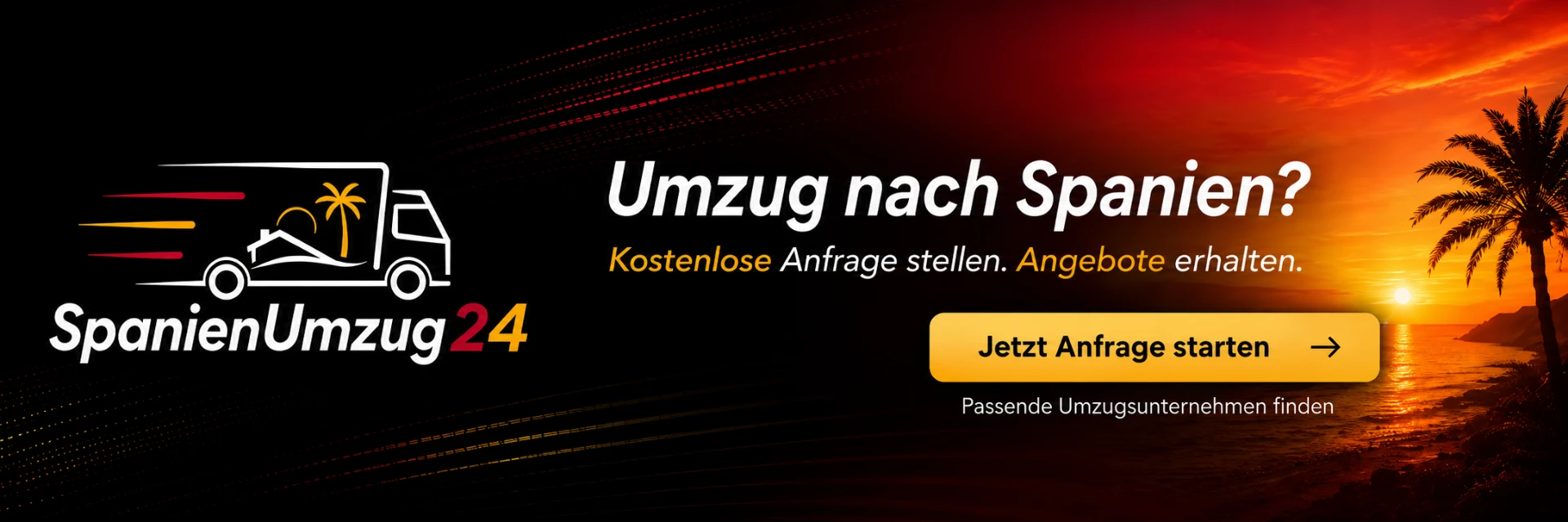 Umzug nach Spanien? Kostenlose Anfrage stellen. Angebote erhalten.