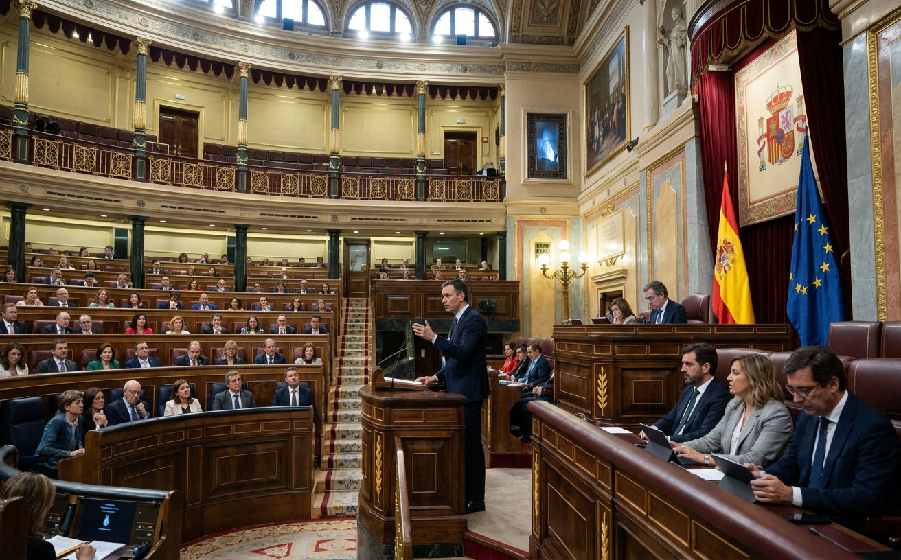 Pedro Sánchez spricht im spanischen Parlament zur Migrationskrise in Ceuta