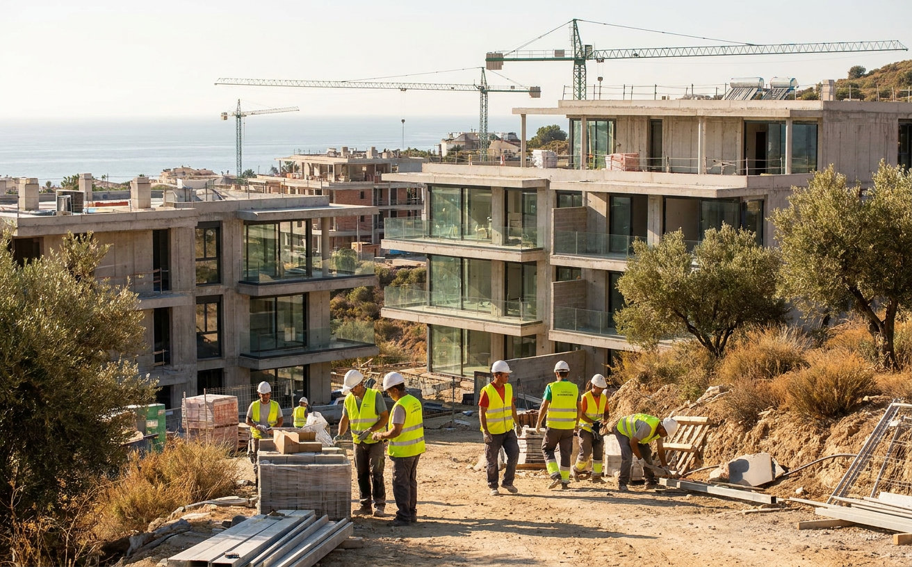 Costa del Sol fehlen bis zu 12.000 Fachkräfte am Bau