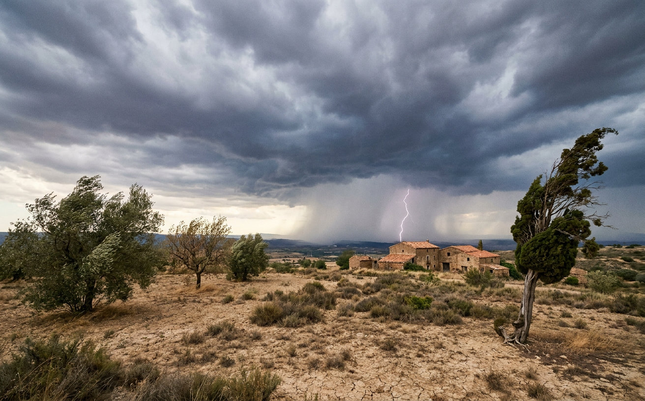 DANA beendet Spaniens Hitzewelle: Gewitter, Hagel und Temperatursturz
