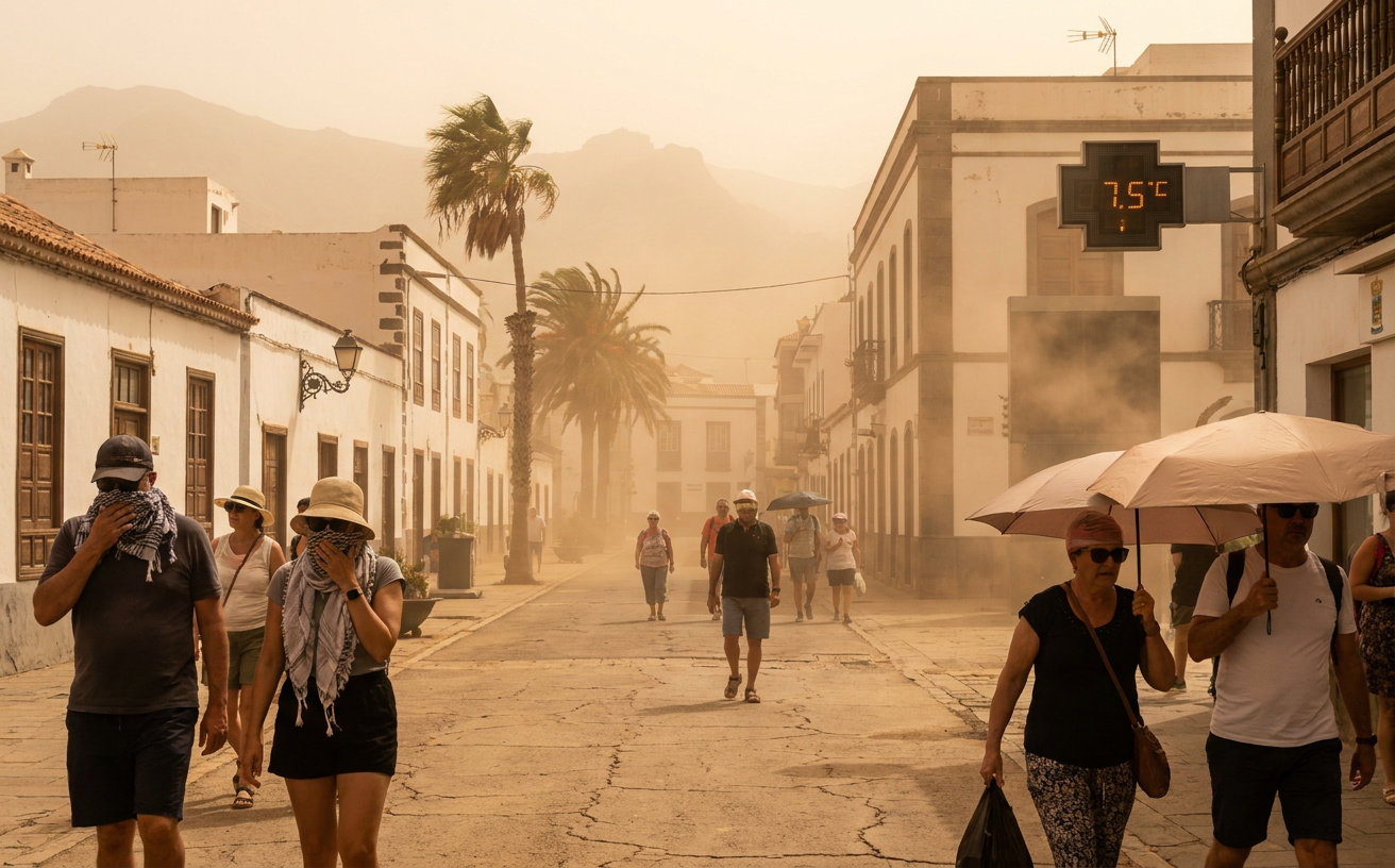 Gran Canaria erwartet bis zu 40 Grad, Calima und starke Böen