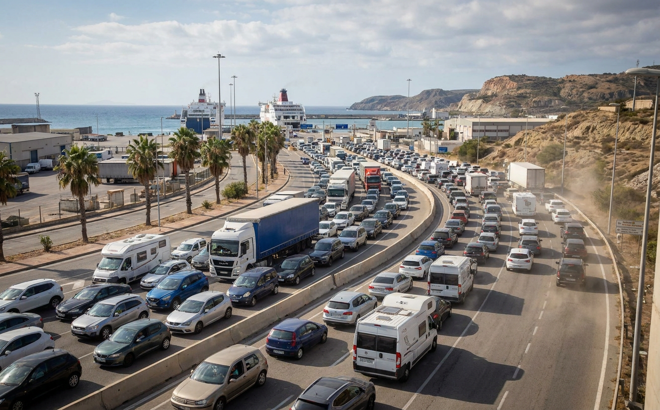 Rekordandrang im Hafen von Algeciras: 900 Fahrzeuge in einer Stunde