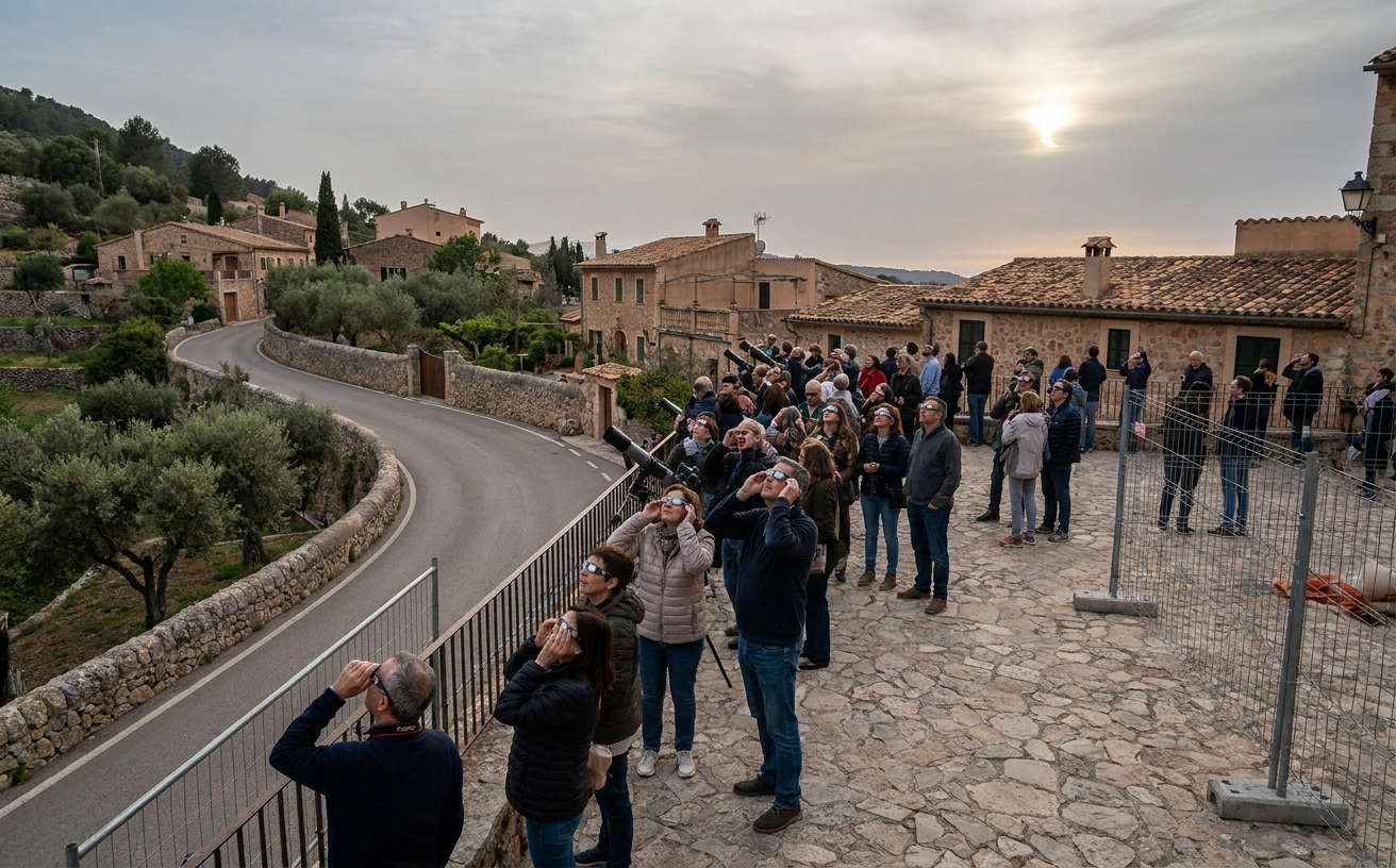 Sonnenfinsternis auf Mallorca: 26 Beobachtungsorte und Straßensperren