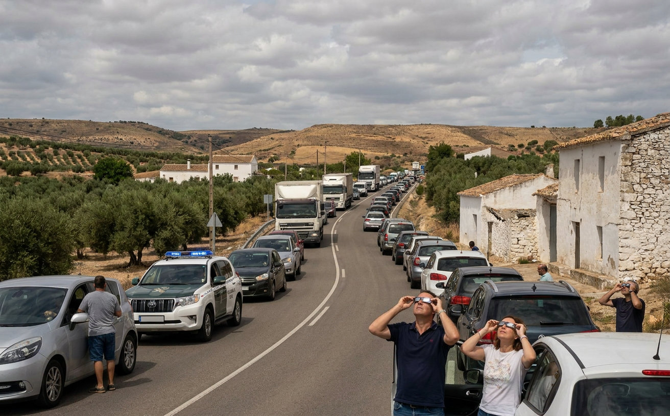 Sonnenfinsternis in Spanien: DGT warnt vor Staus, Aemet vor Wolken