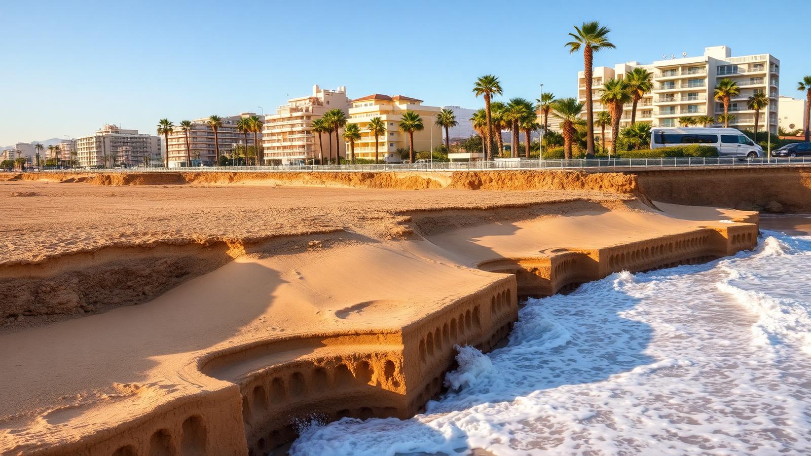 Stranderosion an der Costa del Sol: Jeder verlorene Meter Strand kostet bis zu 500 Arbeitsplätze