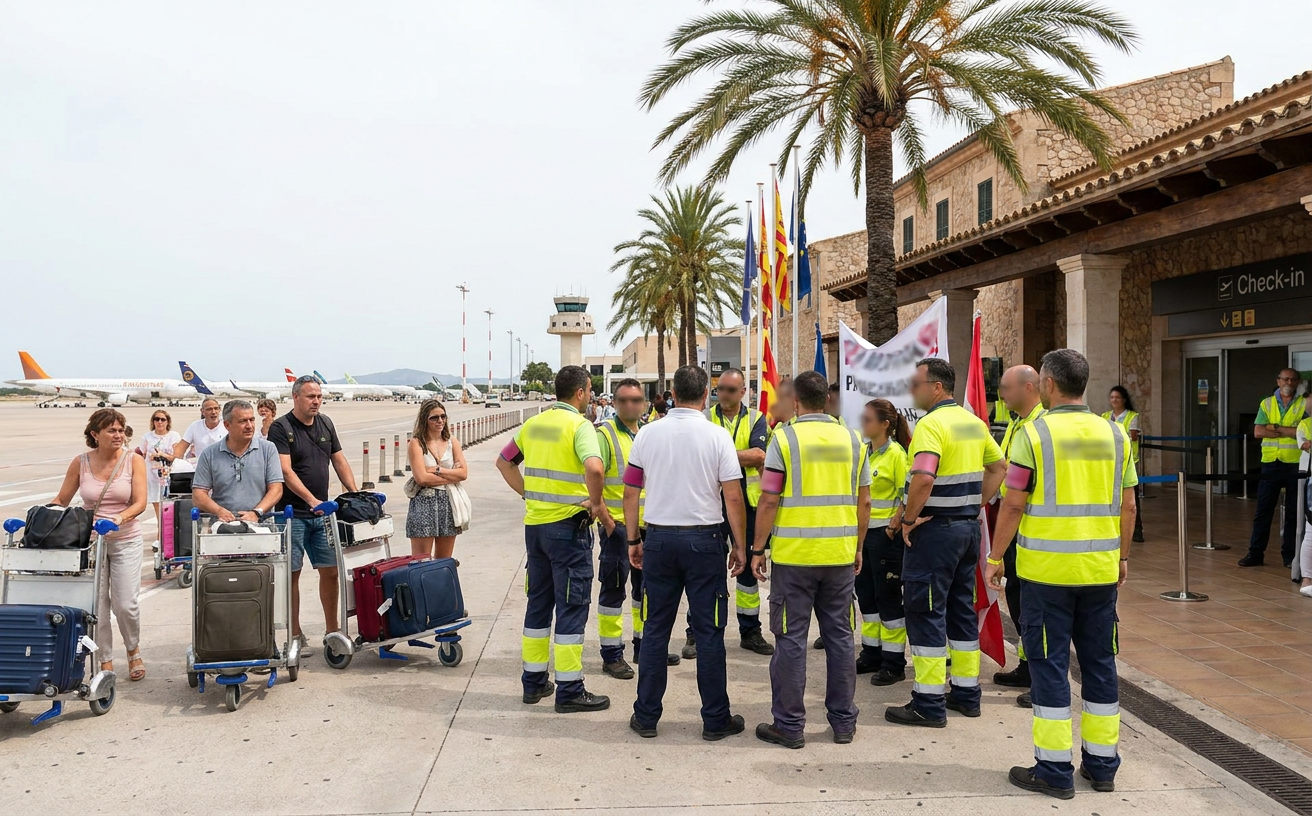 Swissport-Streik sorgt für Verspätungen an den Flughäfen der Balearen