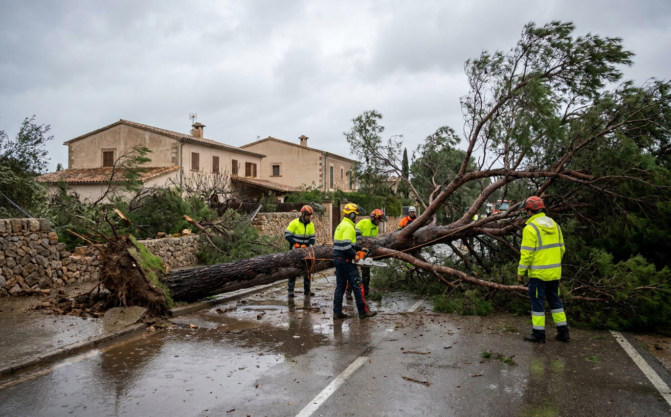 Unwetter auf den Balearen sorgt für 75 Einsätze