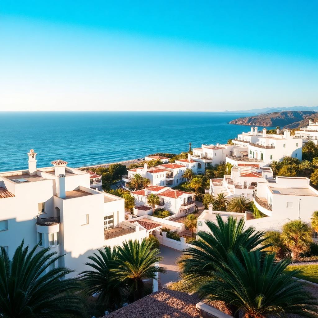 Blick auf die Küste bei Marbella an der Costa del Sol